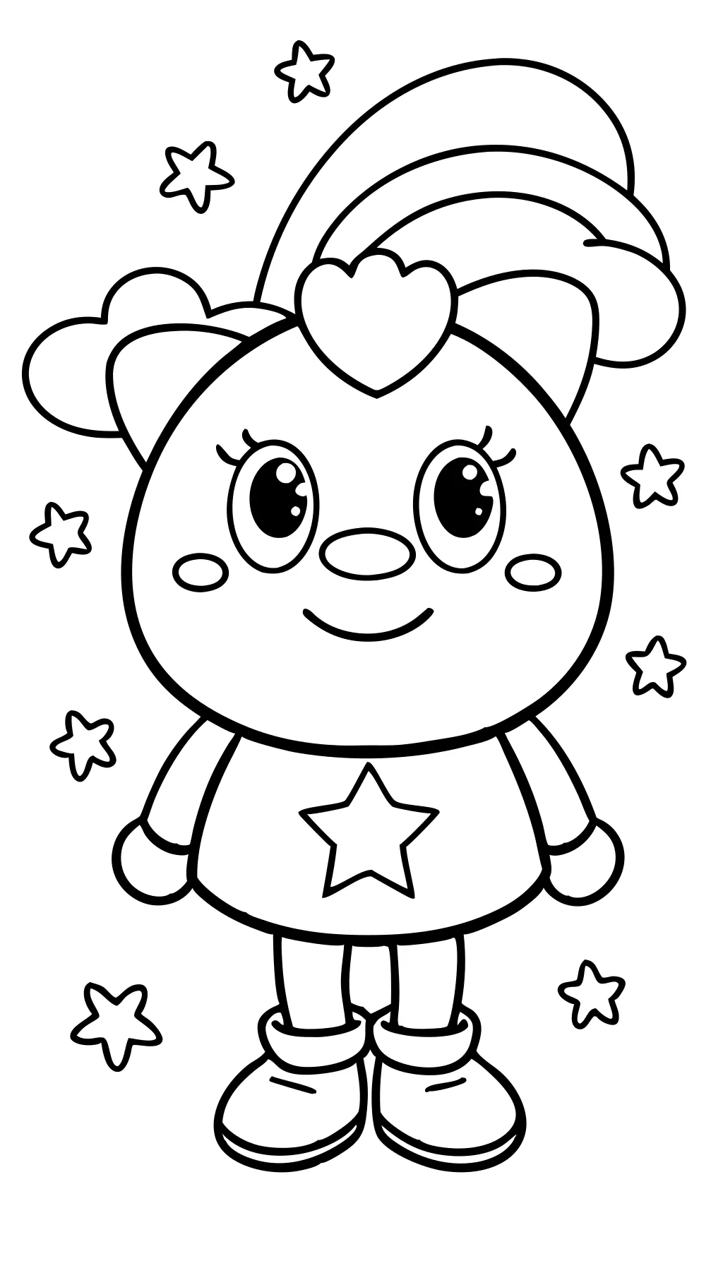 rainbow friends orange coloring pages